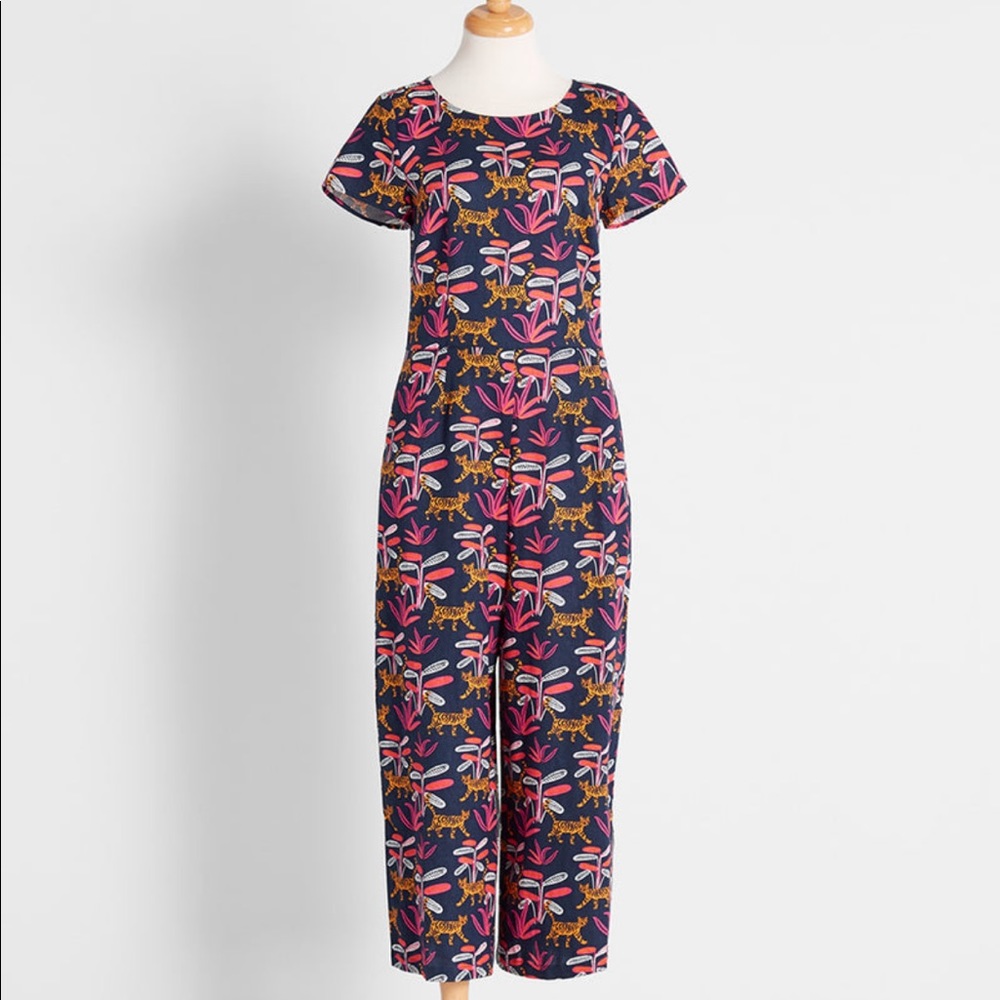 Modcloth navy blue jumpsuit